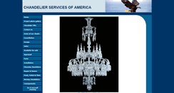 Desktop Screenshot of chandelierservicesusa.com